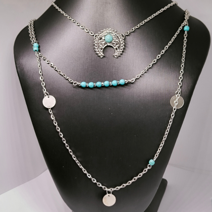Izsmalcināts boho stila kaklarota