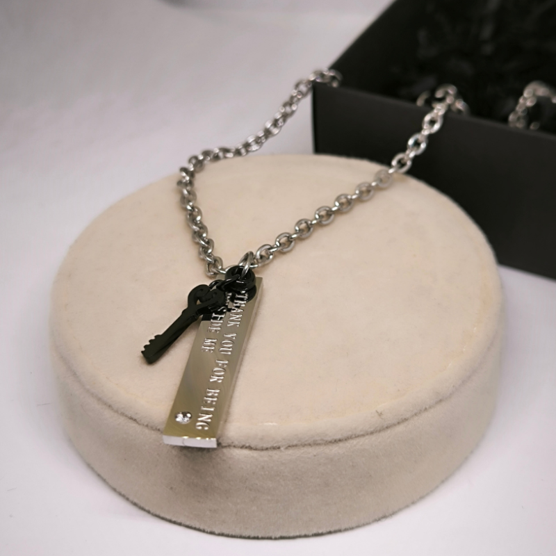 Nerūsējošā tērauda rotaslietu komplekts pārim