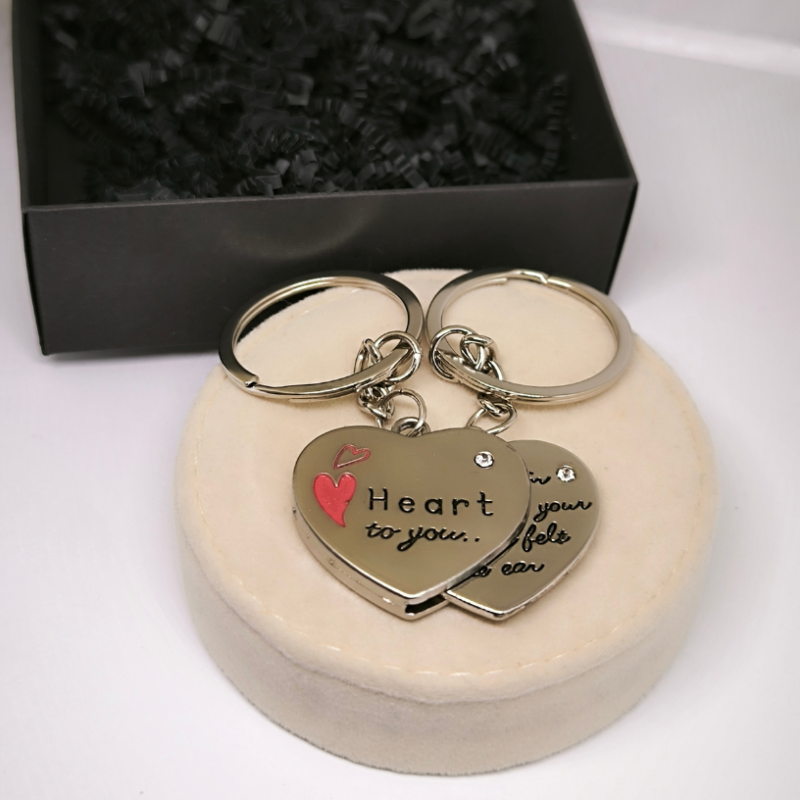 Atslēgu piekariņu komplekts pārim "Heart to you"