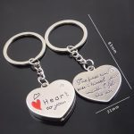 Atslēgu piekariņu komplekts pārim "Heart to you"