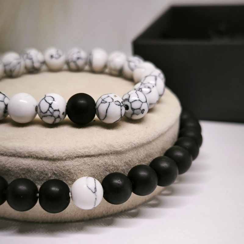 Rokassprādžu komplekts pārim "Krāsainās pērlītes"