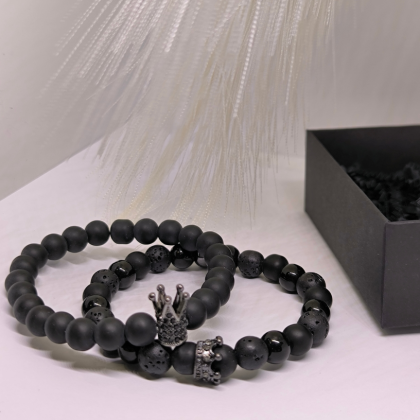 Rokassprādžu komplekts pārim "Crowns"