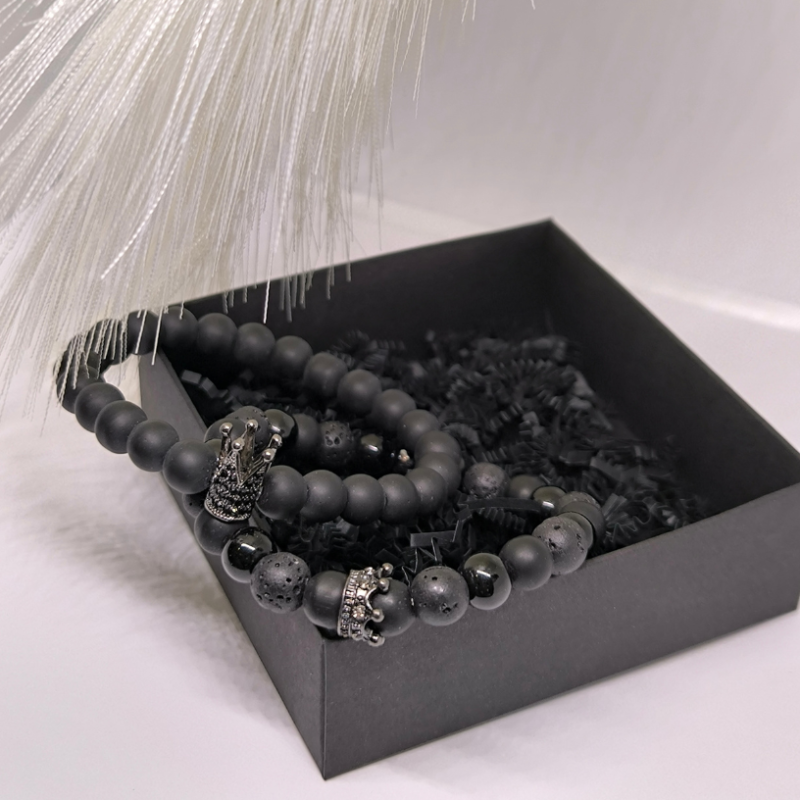 Rokassprādžu komplekts pārim "Crowns"