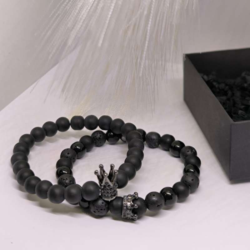 Rokassprādžu komplekts pārim "Crowns"