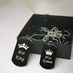 Pāra kaklarotu komplekts "King and Queen"