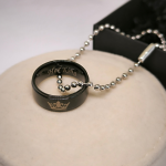Pāra kaklarotu komplekts "King and Queen rings"