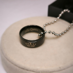 Pāra kaklarotu komplekts "King and Queen rings"