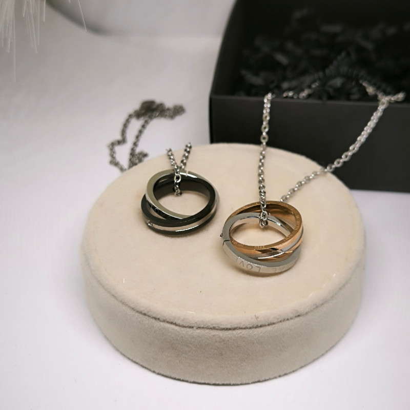 Kaklarotas Eternal love ar cirkoniju