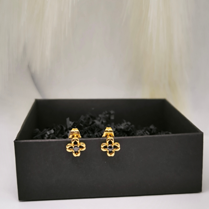 Jauniešu ziediņa formas sieviešu auskari