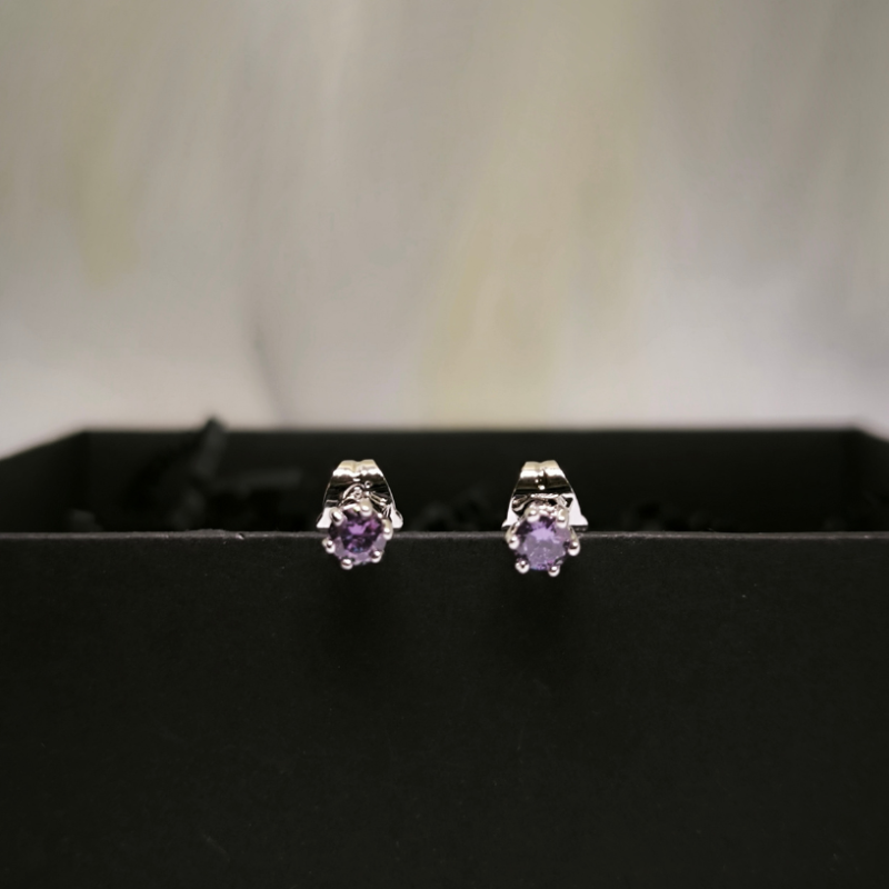 Sieviešu auskari ar smalku dizainu un cirkoniju