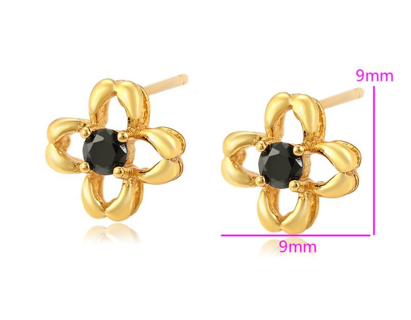 Jauniešu ziediņa formas sieviešu auskari