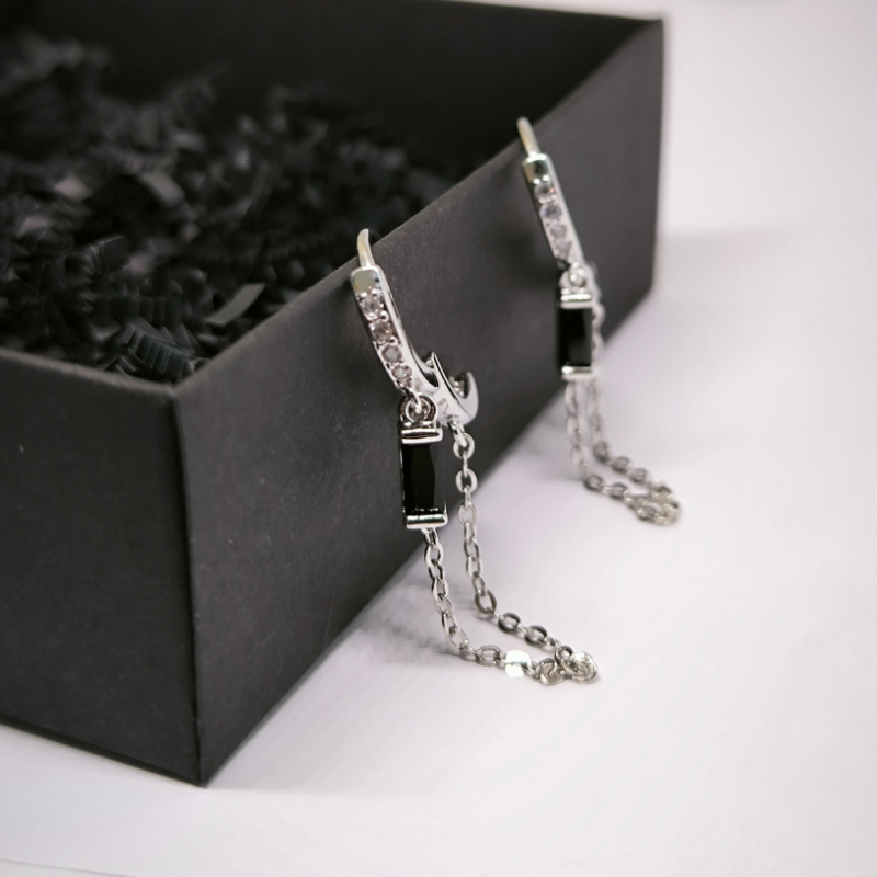 Ekskluzīva dizaina auskari ar cirkoniju