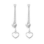 Dubultās auskari ar sirsniņām