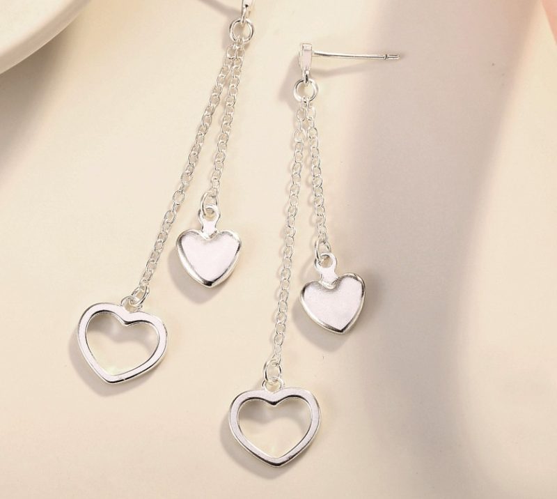 Dubultās auskari ar sirsniņām