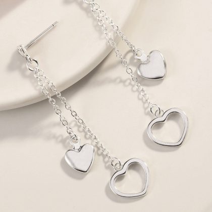 Dubultās auskari ar sirsniņām