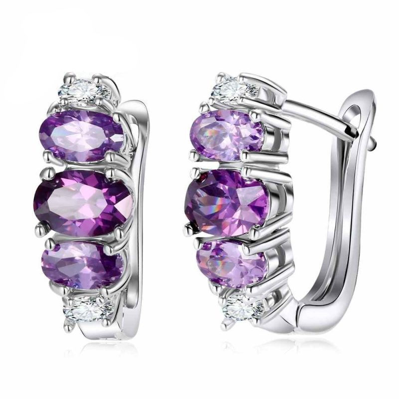 Oriģināla dizaina auskari ar cirkoniju