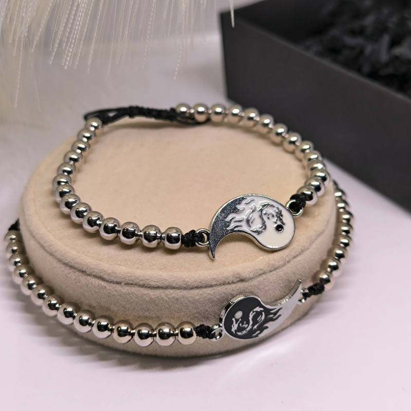 Minimālistiskas pāru rokassprādzes „Sudraba harmonija“