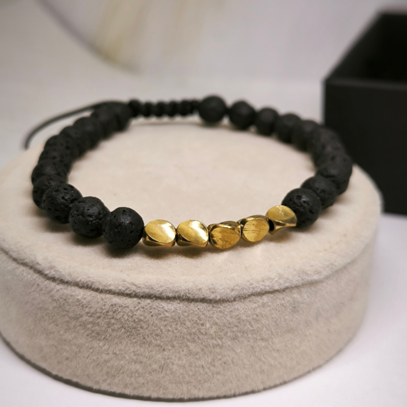 Stilīgs rokassprādžu komplekts ar tīģera aci