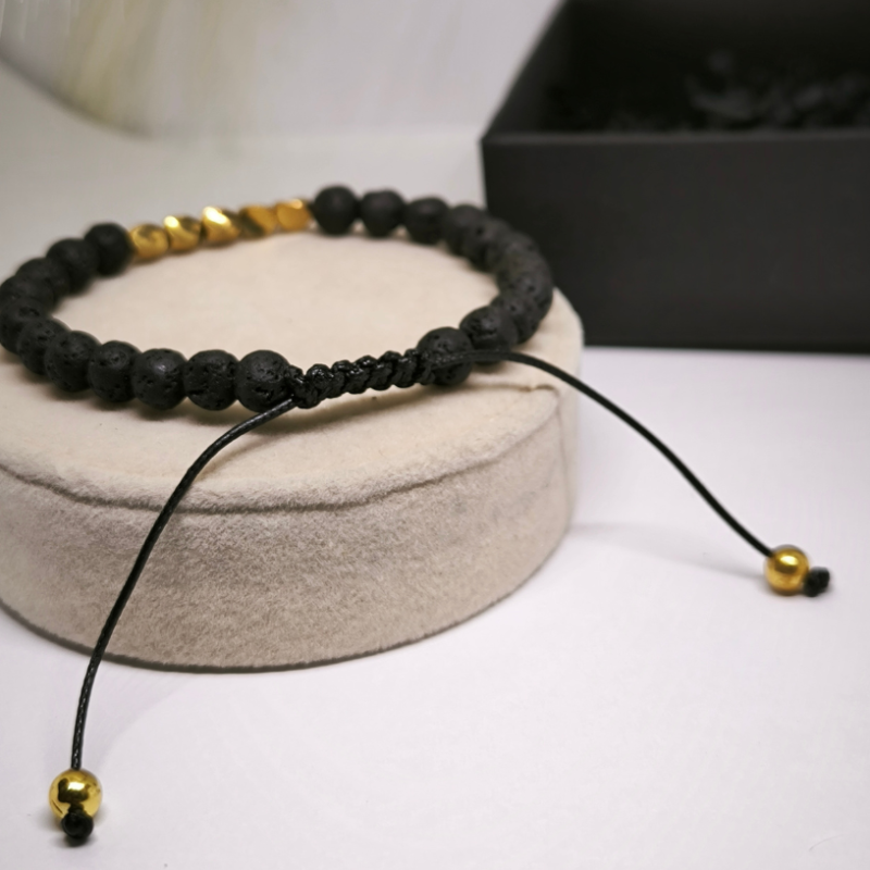 Stilīgs rokassprādžu komplekts ar tīģera aci