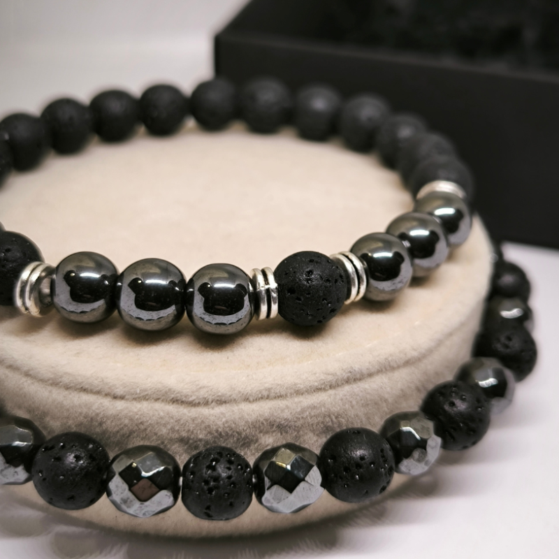 Brīvā laika stila pērlīšu rokassprādžu komplekts