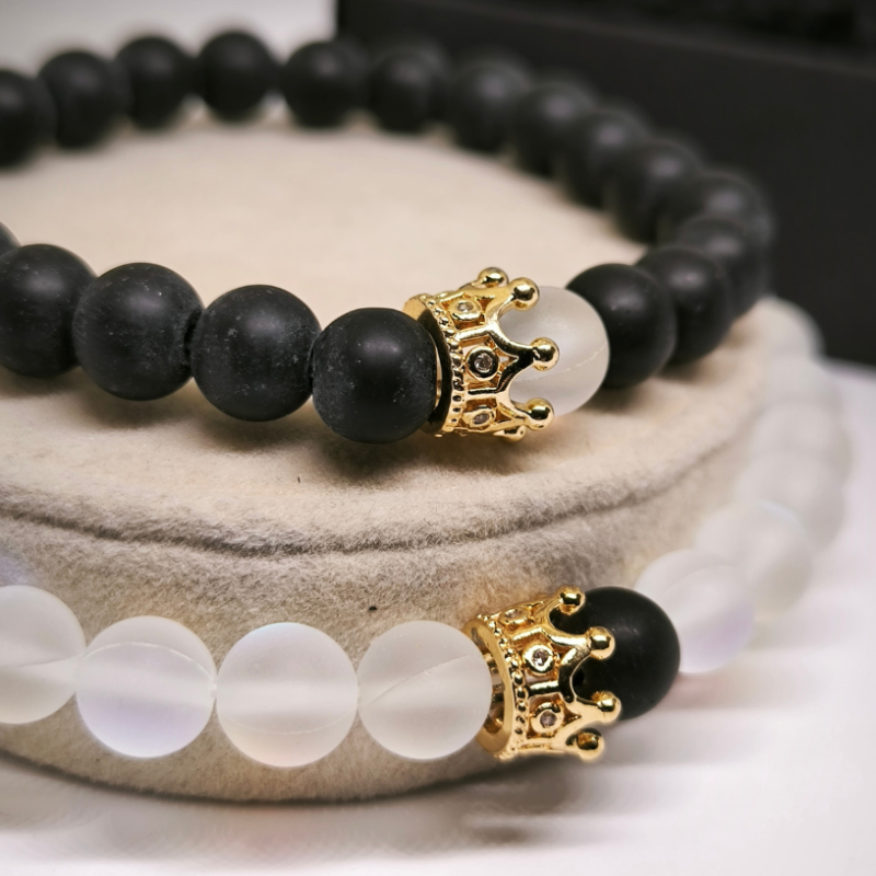 Rokassprādžu komplekts pārim "Kristāls"