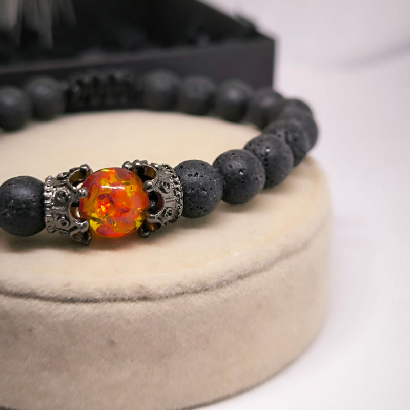 Enerģētiskā lavas krellīšu rokassprādze