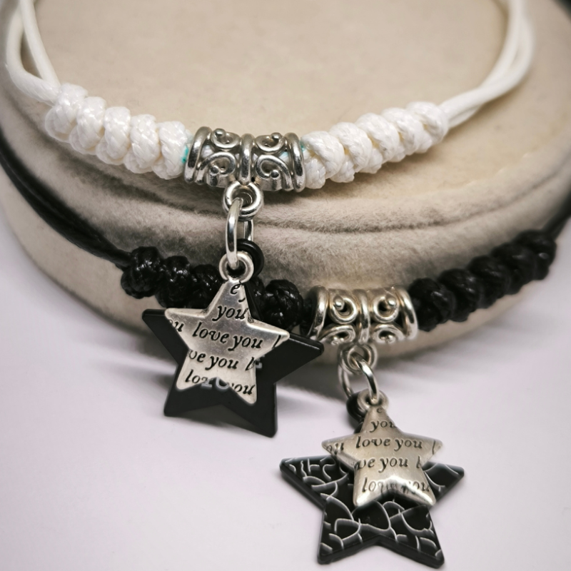 Romantiska rokassprādžu komplekts pāriem