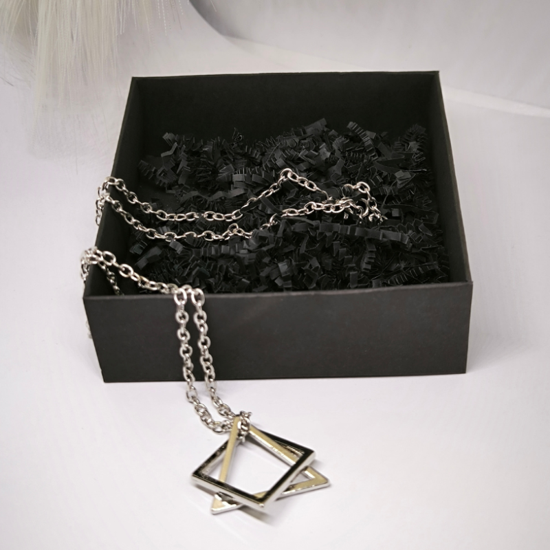 Sudraba krāsas moderns Unisex kaklarotas kulons