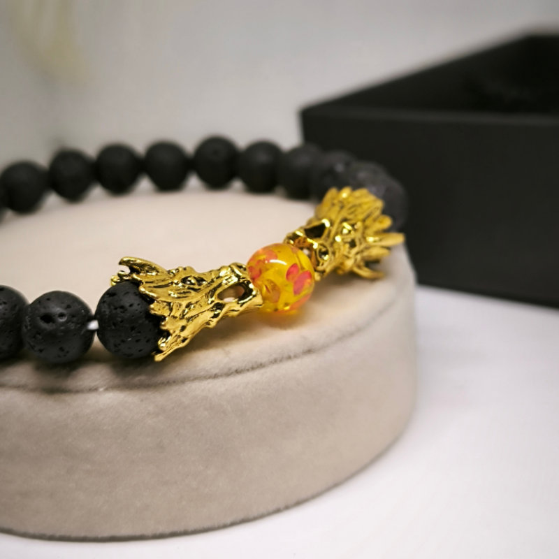 Lavas krellīšu rokassprādze ar pūķiem