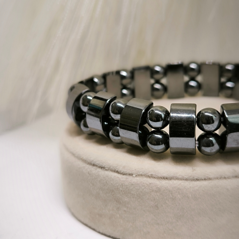 Hematīta akmens enerģijas rokassprādze