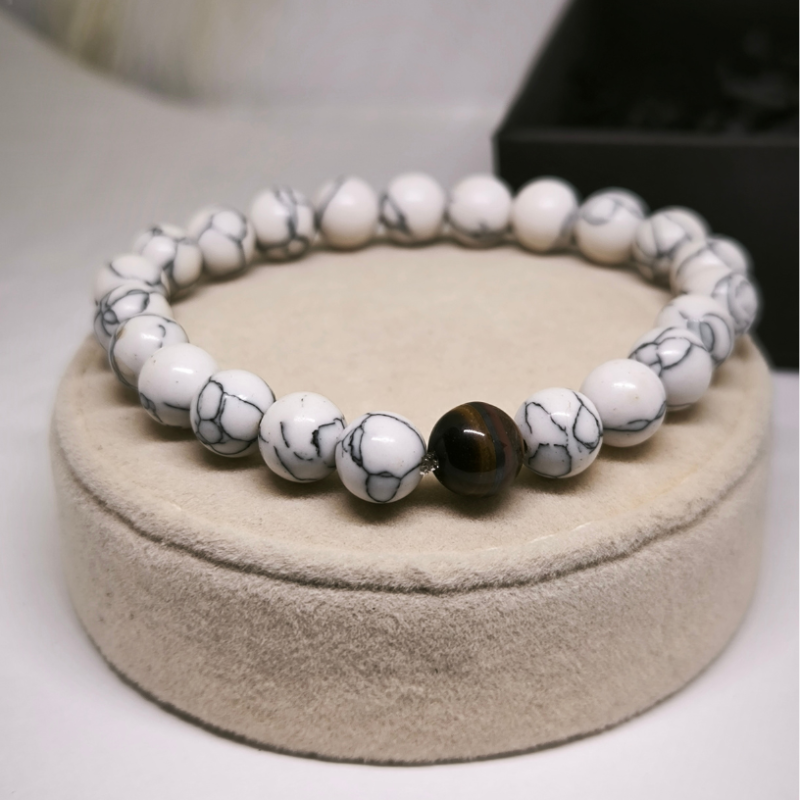 Dabīgā akmens rokassprādžu komplekts ''Atstatums''