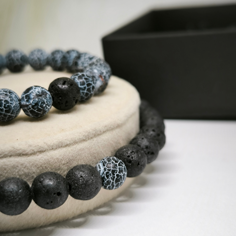 Dabīgā akmens rokassprādžu komplekts ''Attālums''