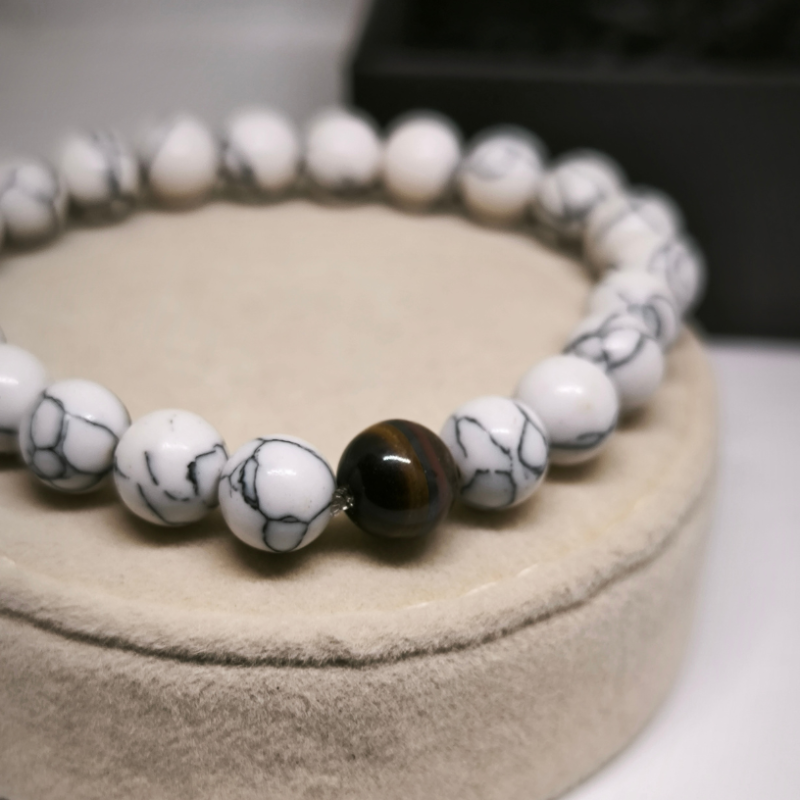 Dabīgā akmens rokassprādžu komplekts ''Atstatums''