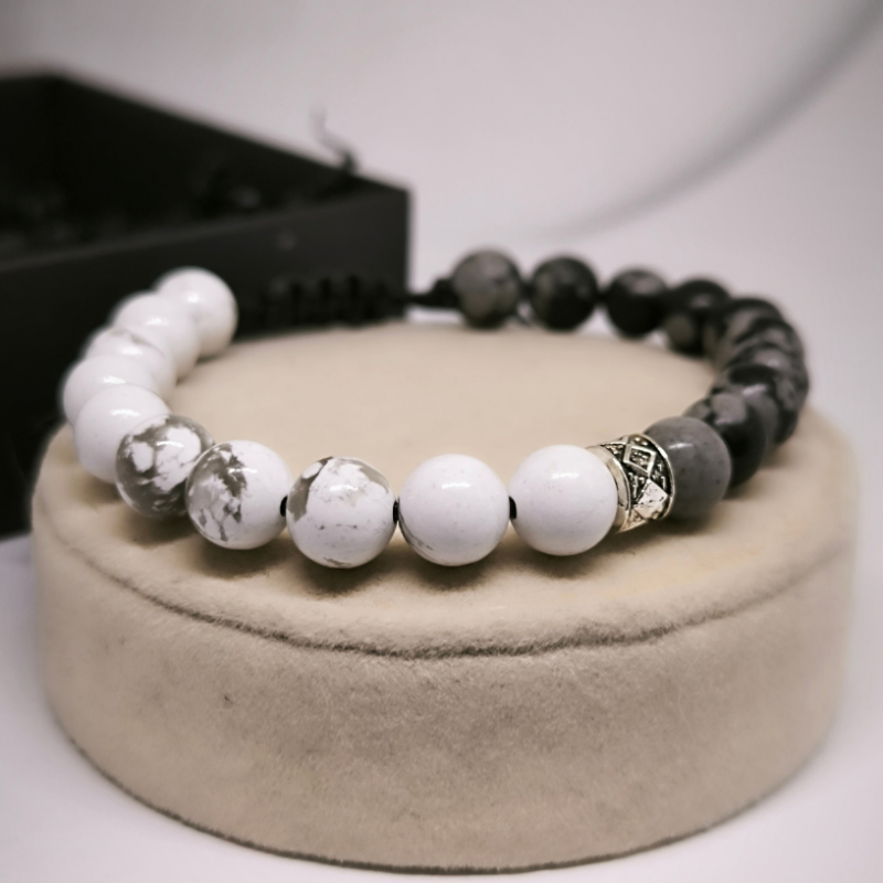 Enerģētiskā oniksa krellīšu rokassprādze