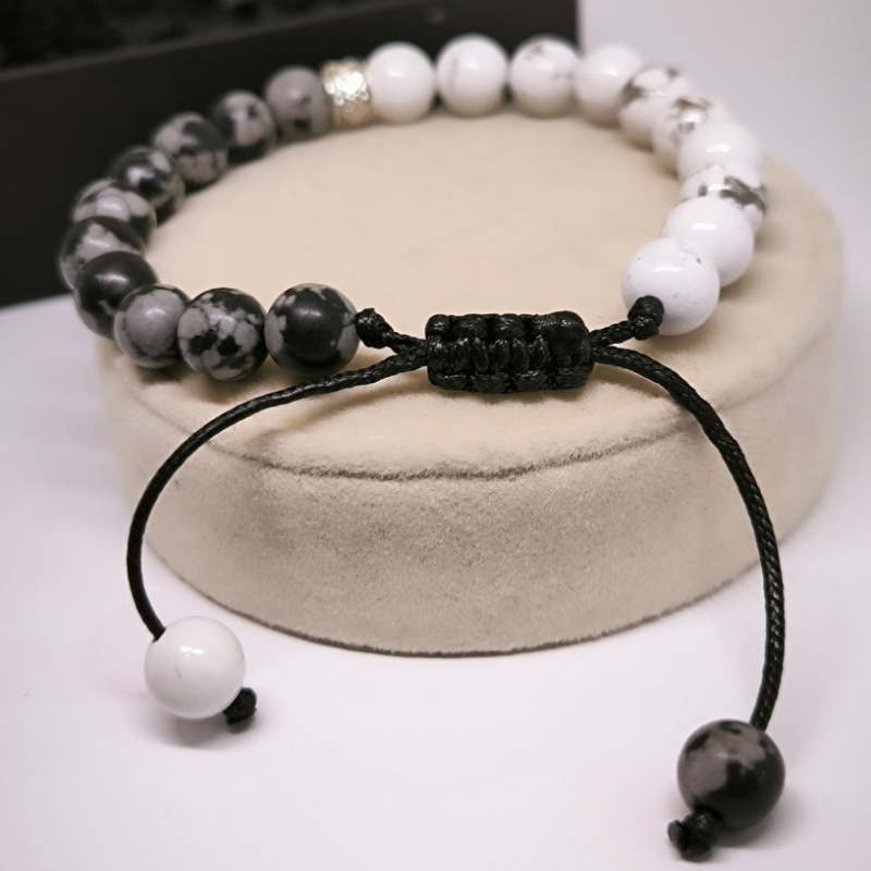 Enerģētiskā oniksa krellīšu rokassprādze