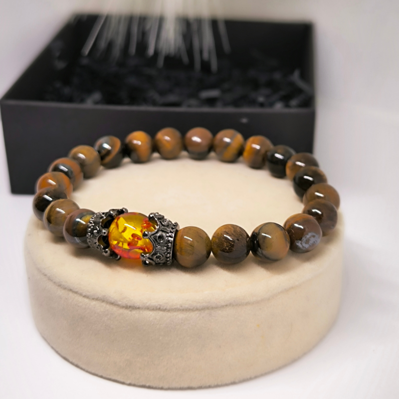 Tīģera acs krellīšu rokassprādze