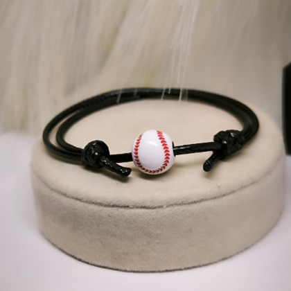 Auduma rokassprādze „Beisbola kaislība“