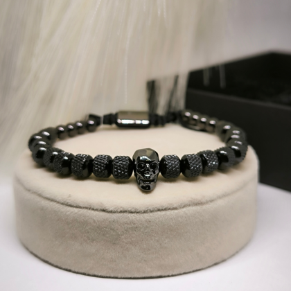 Vīriešu rokassprādze „Skull Prestige“
