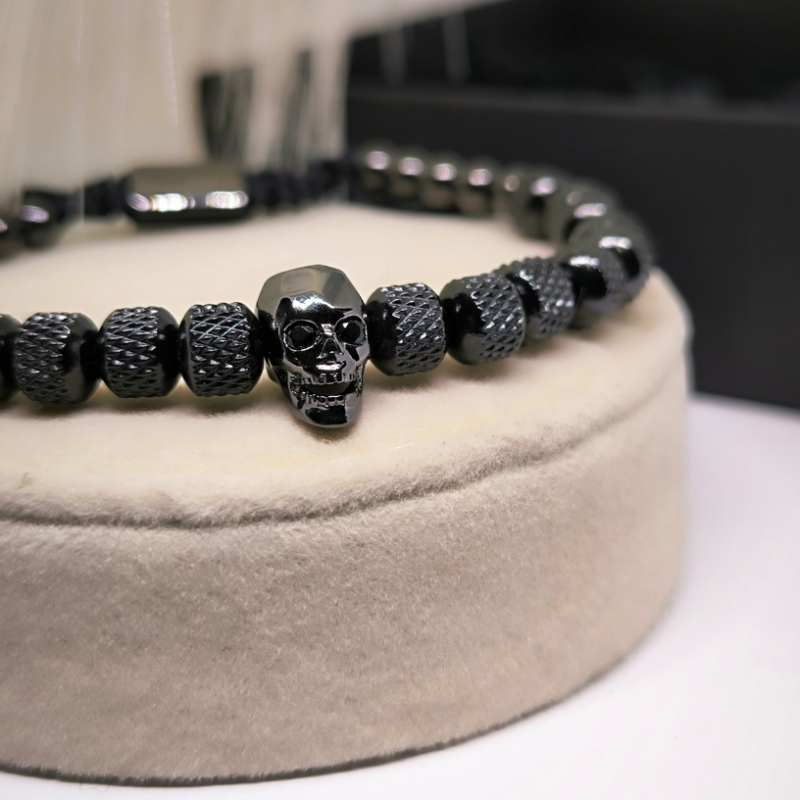 Vīriešu rokassprādze „Skull Prestige“