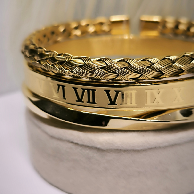 Karaliska rokassprādze ar romiešu cipariem