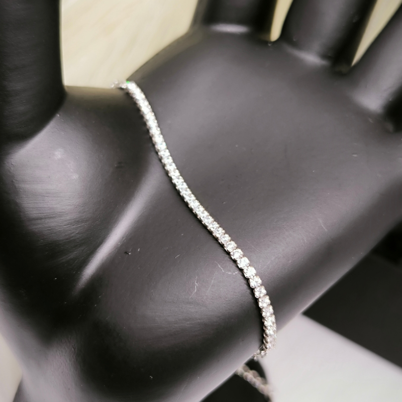 Minimalistiska stila "Tennis" rokassprādze sievietēm