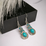 Boho stila auskari "Turkīza mīlestība"
