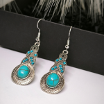 Boho stila auskari "Turkīza mīlestība"