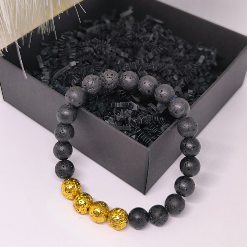 Rokassprādžu komplekts pārim "Lavas harmonija"