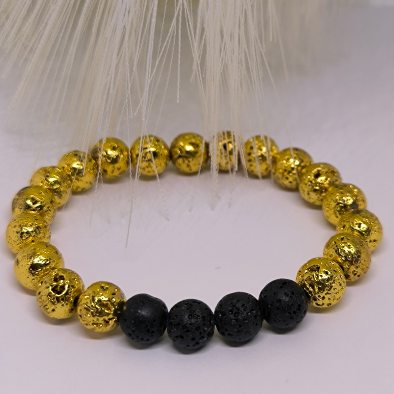 Rokassprādžu komplekts pārim "Lavas harmonija"