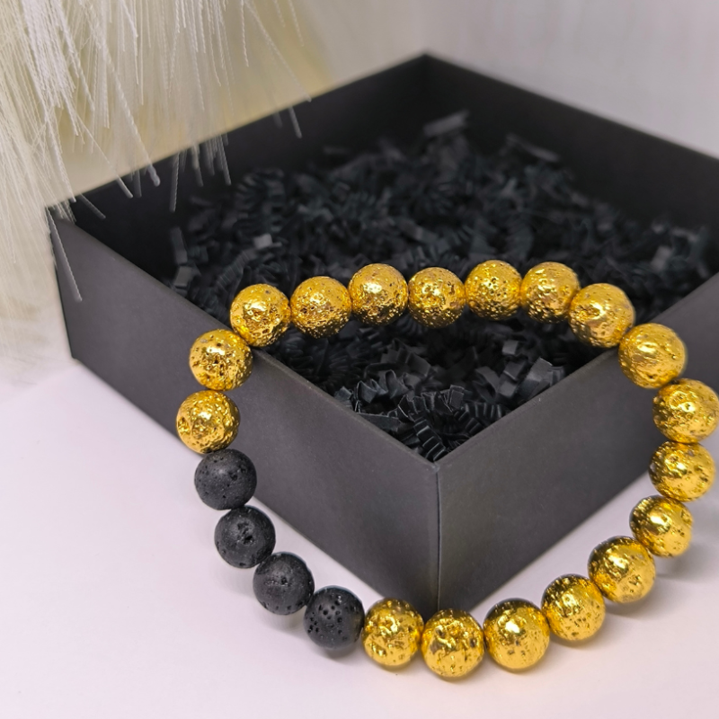 Rokassprādžu komplekts pārim "Lavas harmonija"