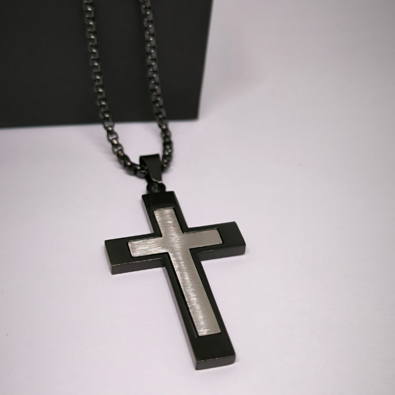 Tumša dizaina vīriešu krustiņš