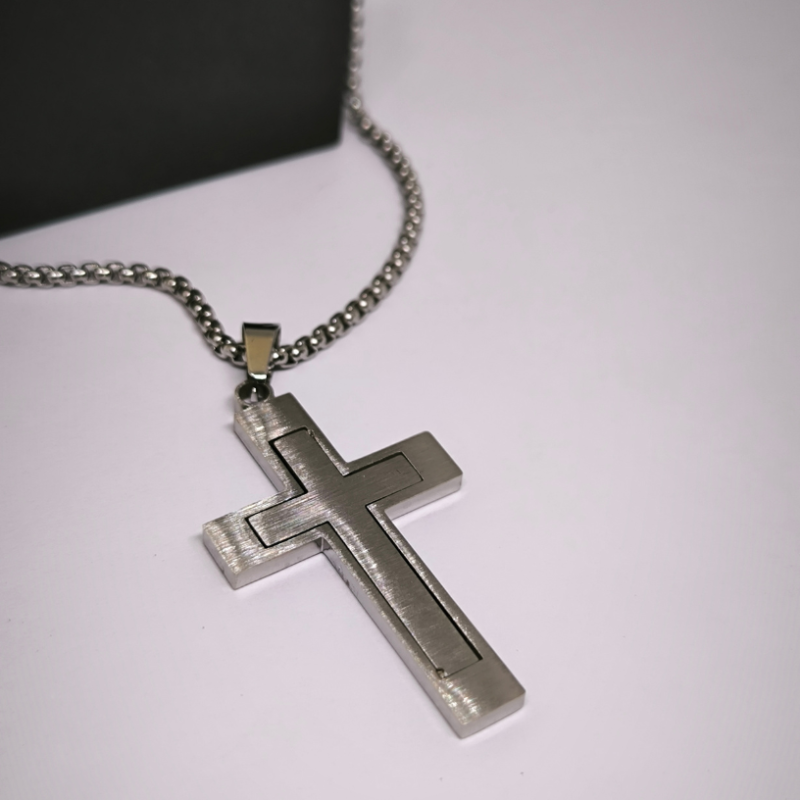 Klasisks vīriešu krustiņš no nerūsējošā tērauda