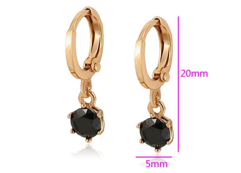 Stilīgas sieviešu auskari ar cirkoniju