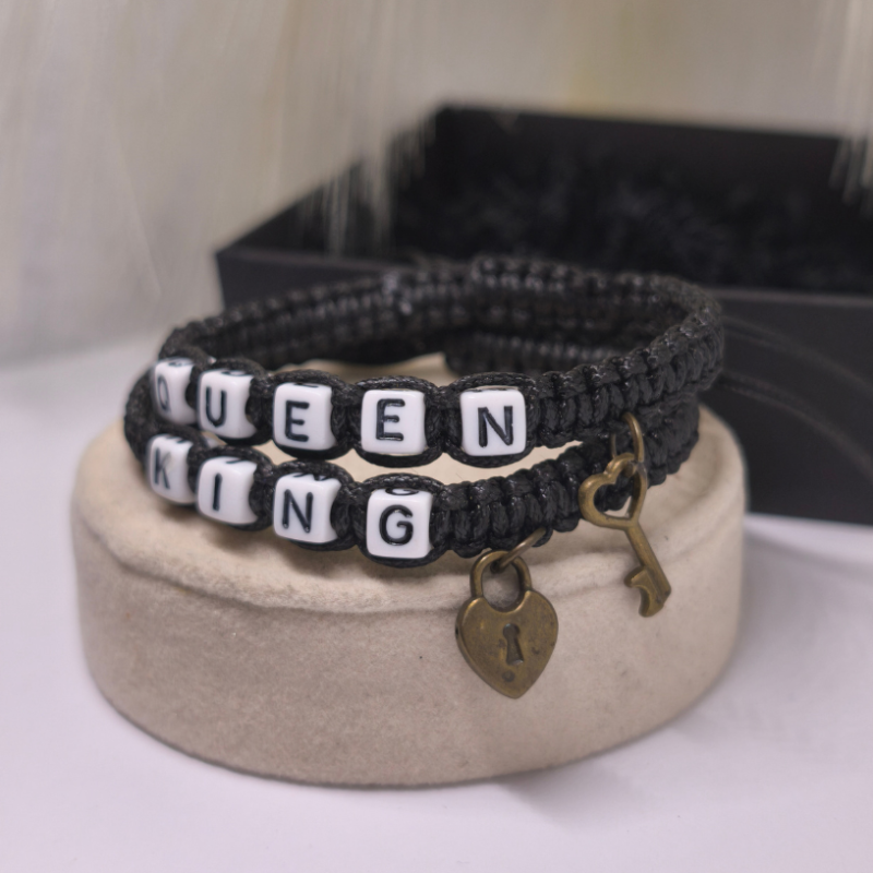 Rokassprādžu komplekts pārim „Sirds atslēga“